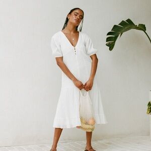 NWT Sabo Skirt Vittoria Dress White XS